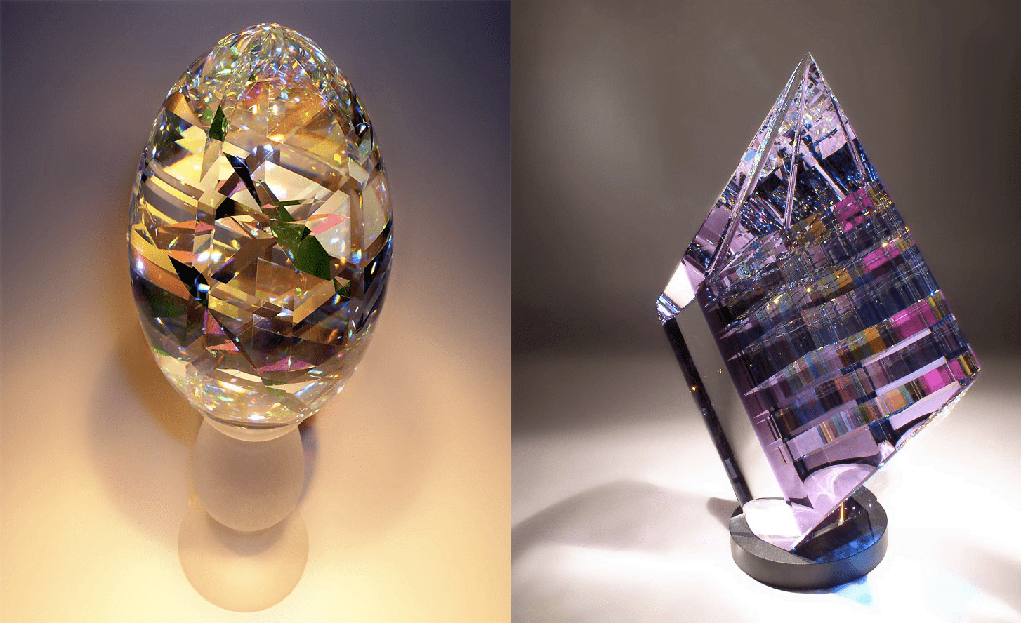 Étagère en Verre sur Mesure : maximiser l’espace avec panache ! 3 réalisation sculpture en verre